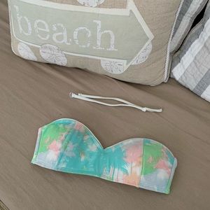 Neon Palm Tree Bikini Top